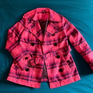 Pink Envelope Pink Plaid Jacket